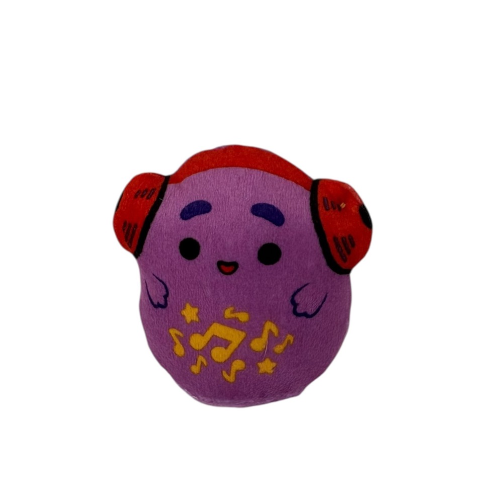 Squishmallows Grimace Plush Kids 3.5" Purple Excellent‎ McDonalds Headphones Toy